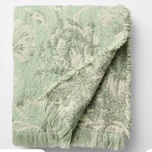 Easter Throw Jacquard Floral Green - Threshold™ Design with Studio McGee - NWT